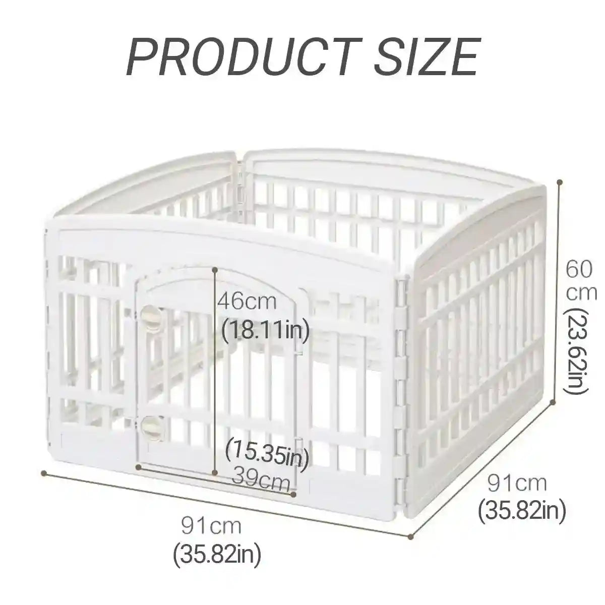 Stable Pet Fence Easy Installation Playpen with Double Locks