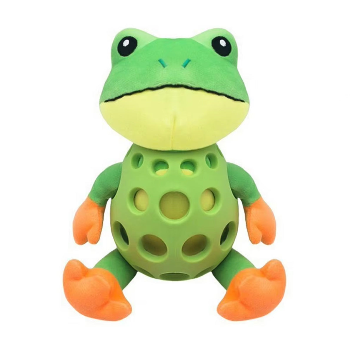 Plush Dog Toy Squeaky Frog Chew Toy