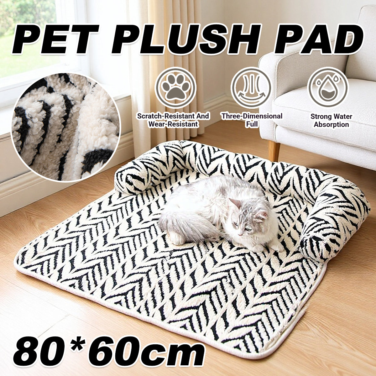 Pet Plush Pad Soft Sleeping Mat For Dogs And Cats