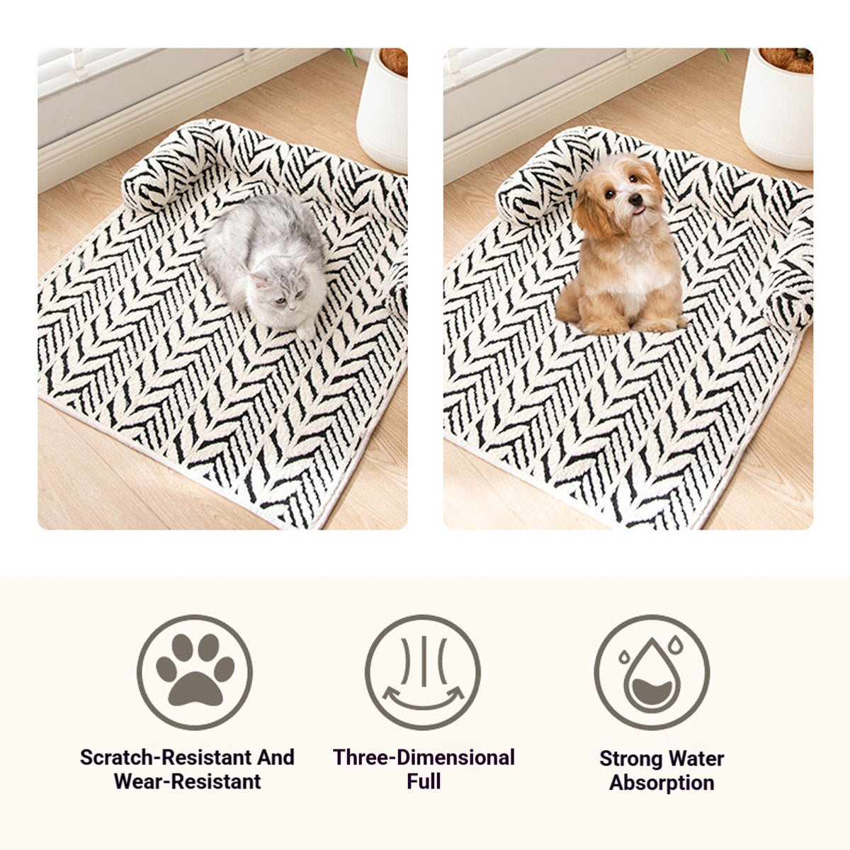 Pet Plush Pad Soft Sleeping Mat For Dogs And Cats