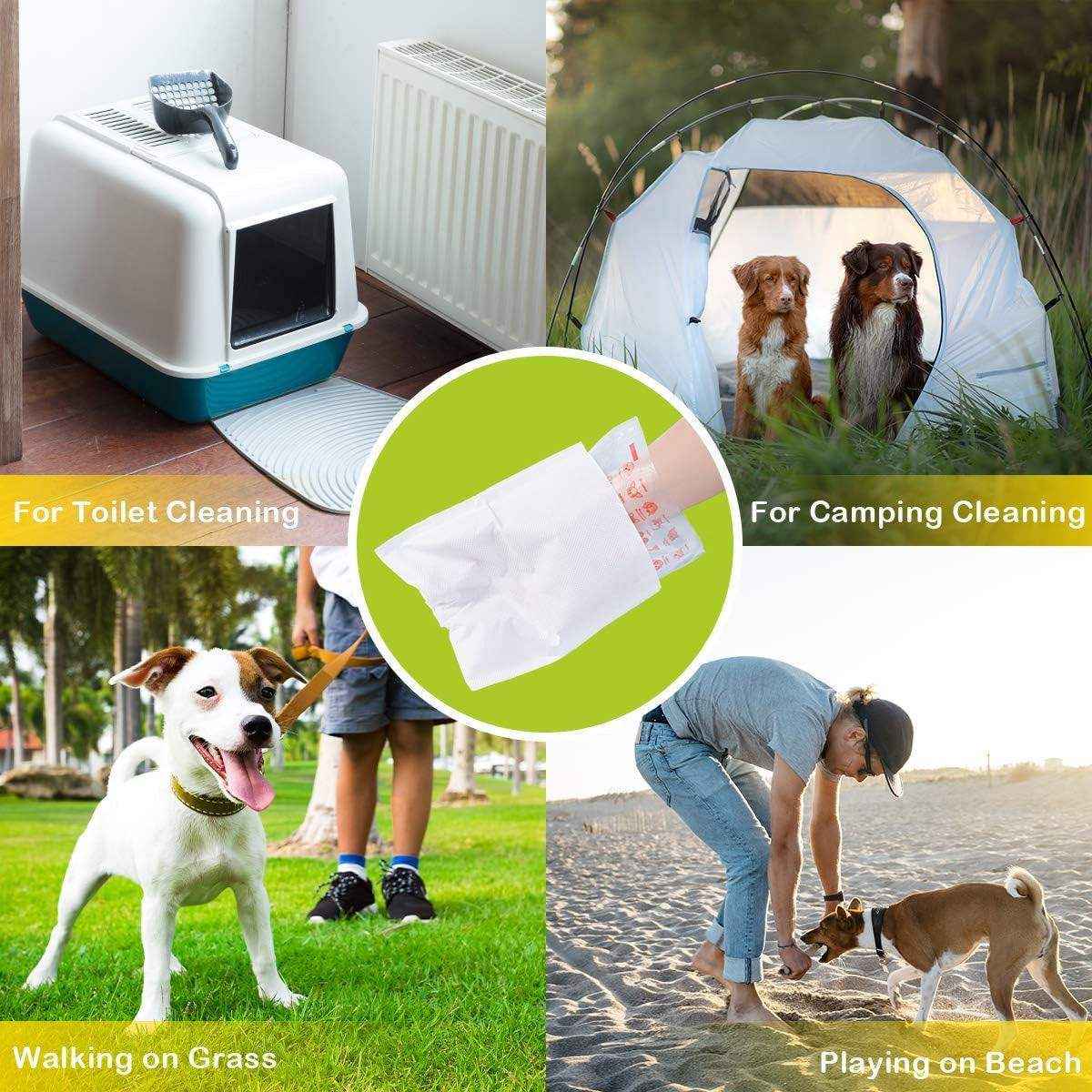 100pcs Eco-Friendly Dog Poop Bags Leak-Proof & Flushable Pet Waste Bags