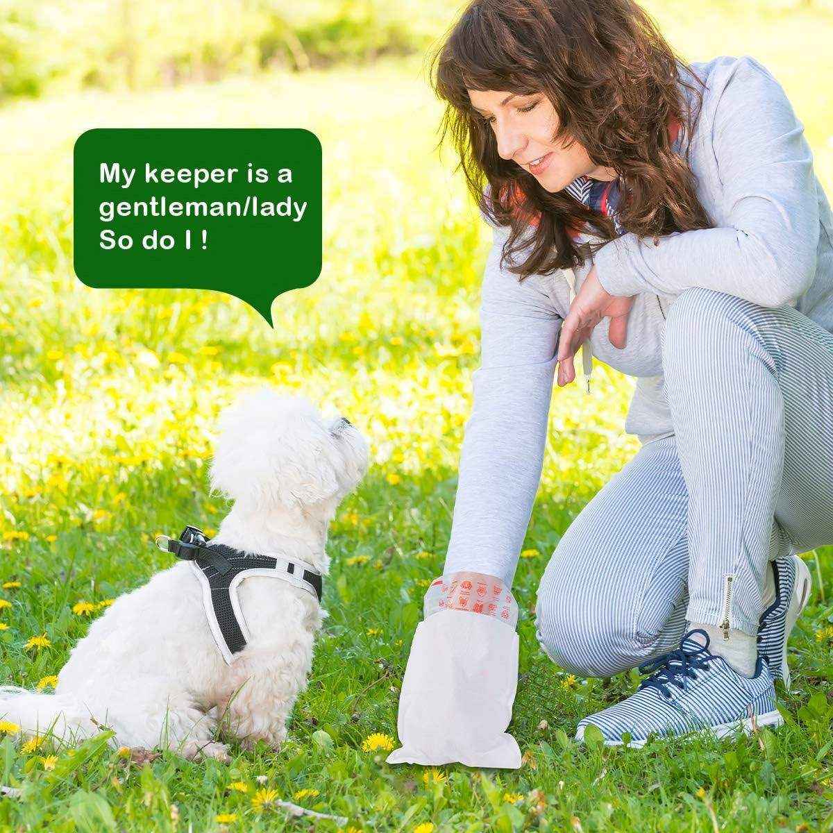 100pcs Eco-Friendly Dog Poop Bags Leak-Proof & Flushable Pet Waste Bags
