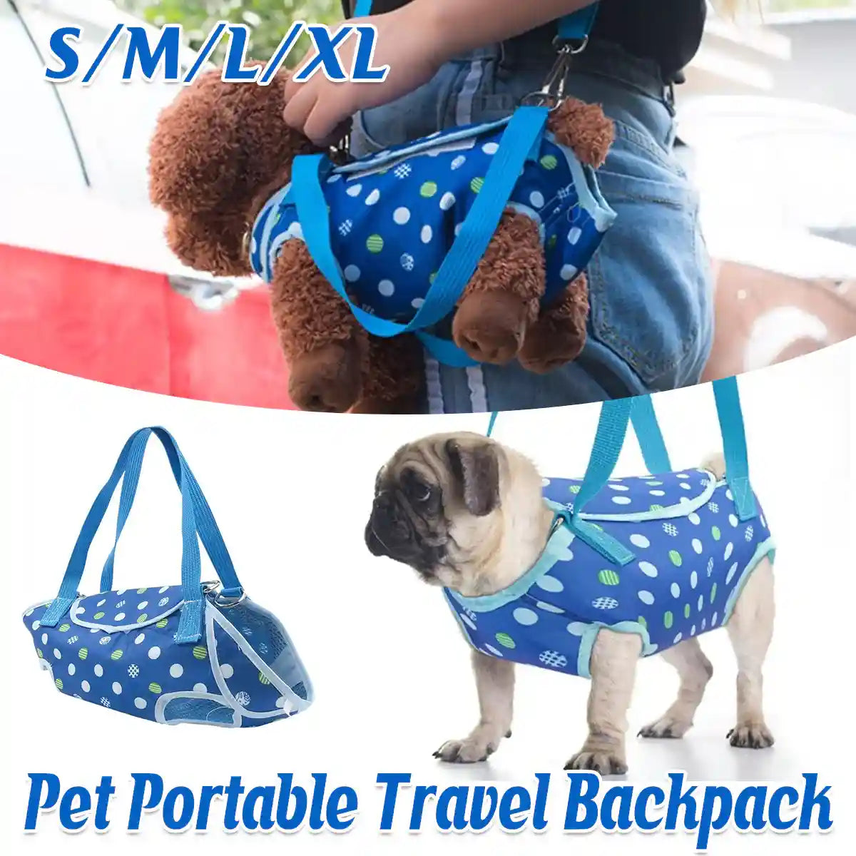Portable Pet Travel Carrier Backpack for Small Dogs and Cats with Breathable Mesh