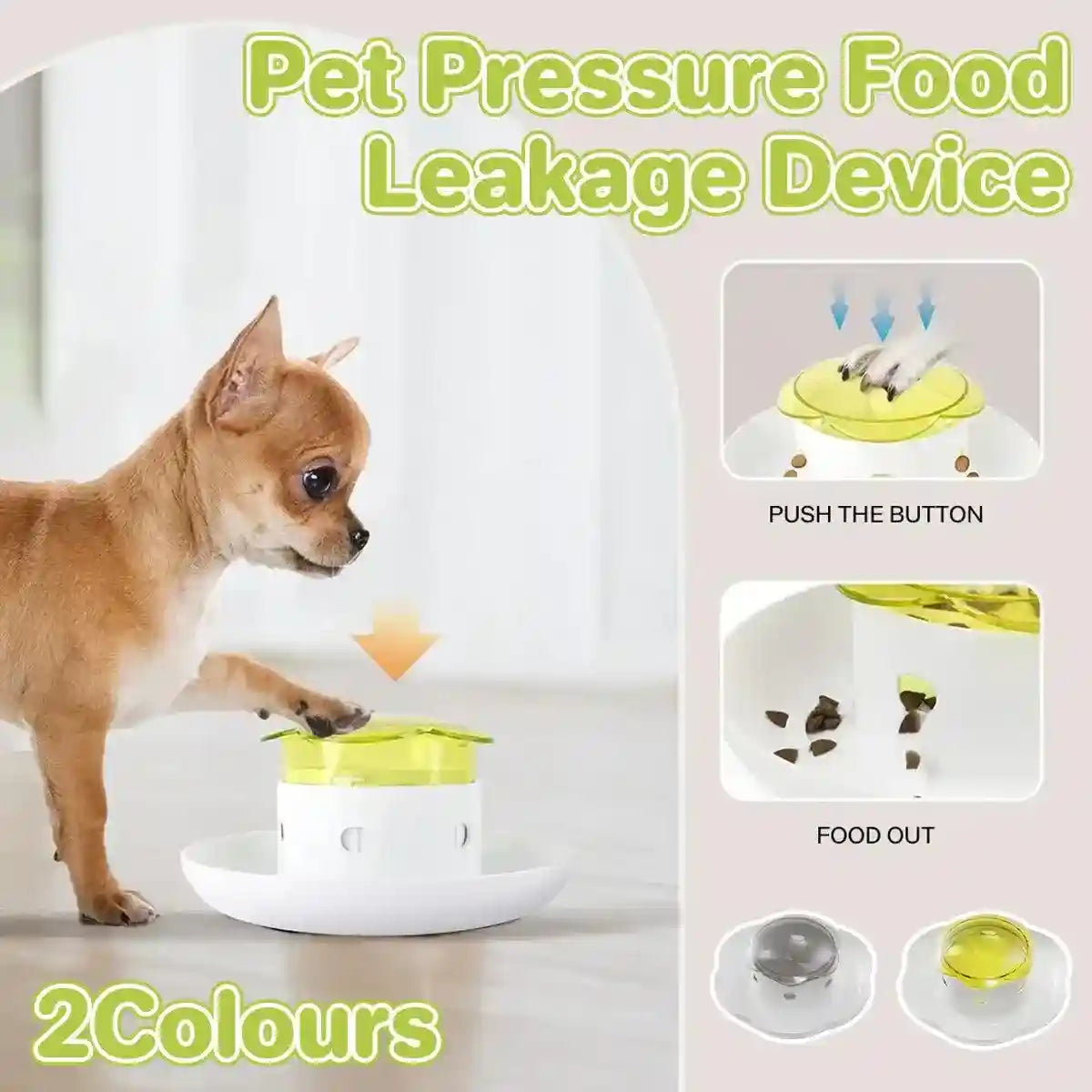 Interactive pet food dispenser for dogs and cats