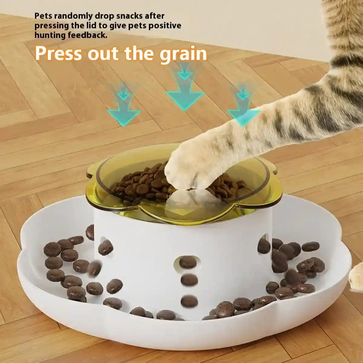 Interactive Pet Food Dispenser for Slow Feeding and Intelligence Training
