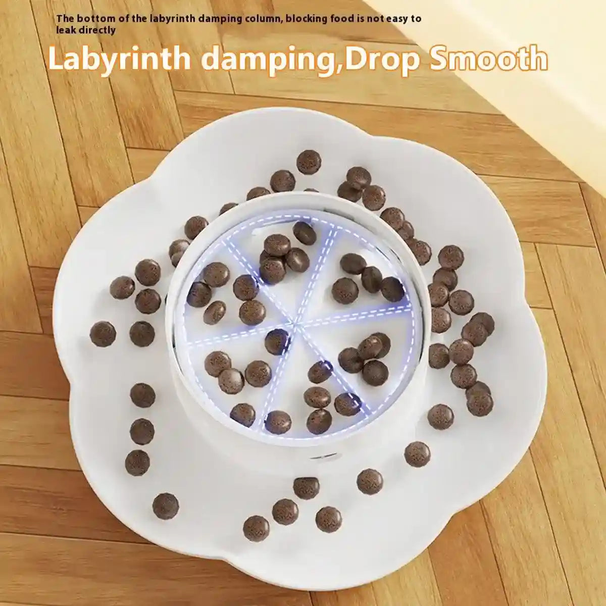 Interactive Pet Food Dispenser for Slow Feeding and Intelligence Training