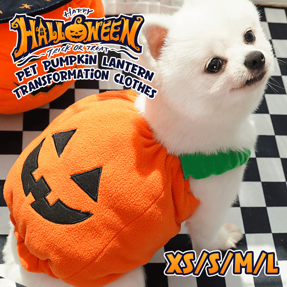 Dog Cat Pet Pumpkin Fancy Dress Outfits Halloween Xmas Cosplay Costume Clothes