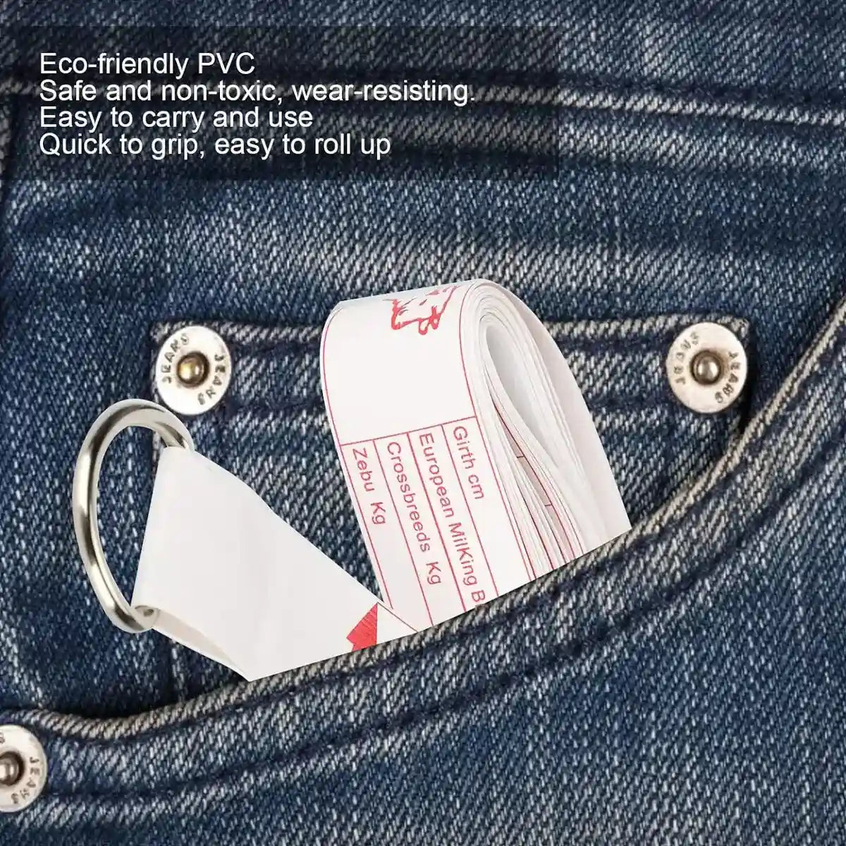 Cattle Weighing Tape for Livestock Dual-Sided Weight Estimator Belt