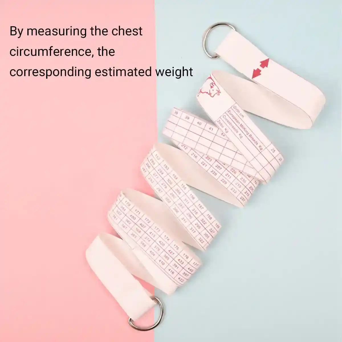 Cattle Weighing Tape for Livestock Dual-Sided Weight Estimator Belt