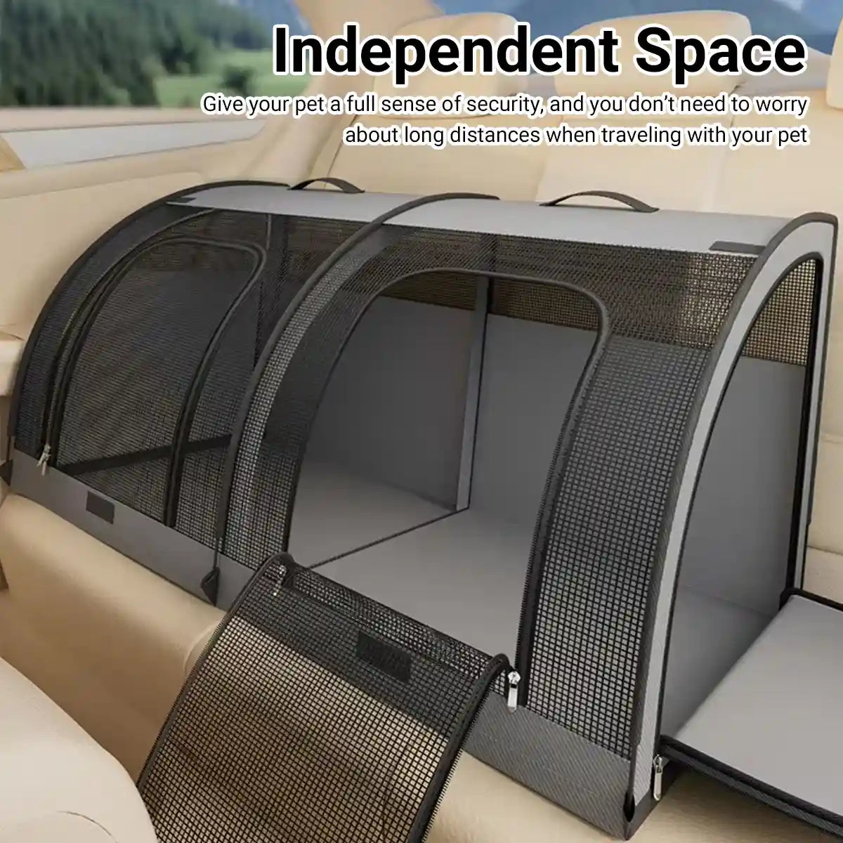 Portable Pet Car Nest Tent for Cats and Dogs