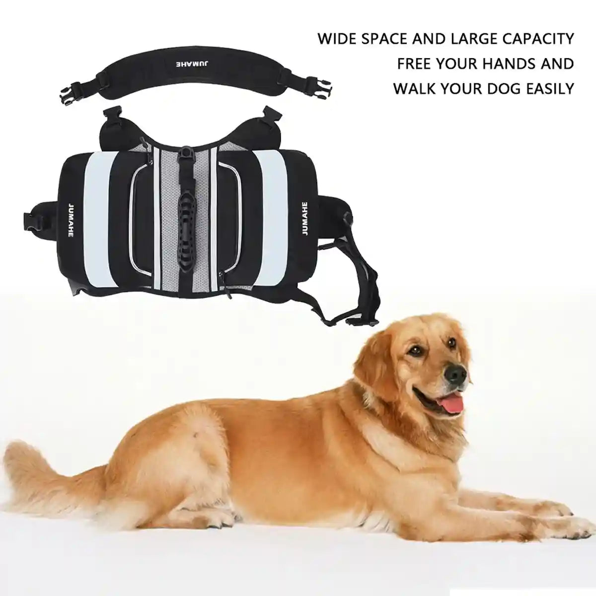 Dog Backpack Harness For Travel and Outdoor