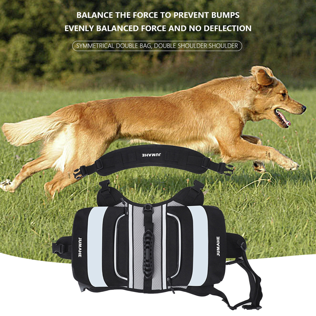 Dog Backpack Harness For Travel and Outdoor