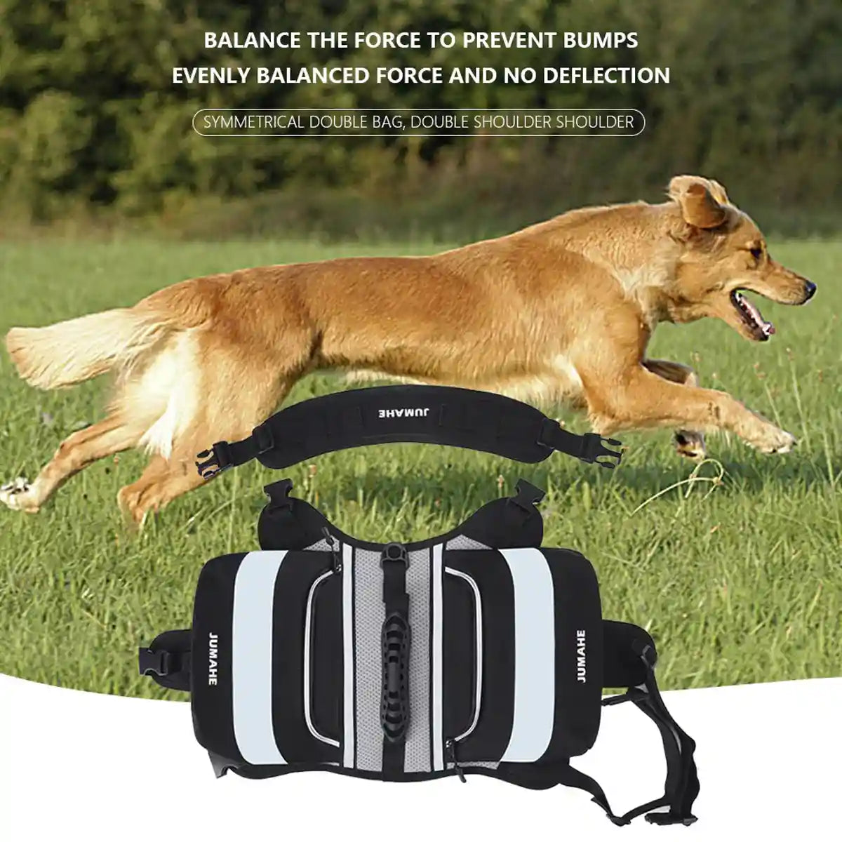 Dog Backpack Harness For Travel and Outdoor