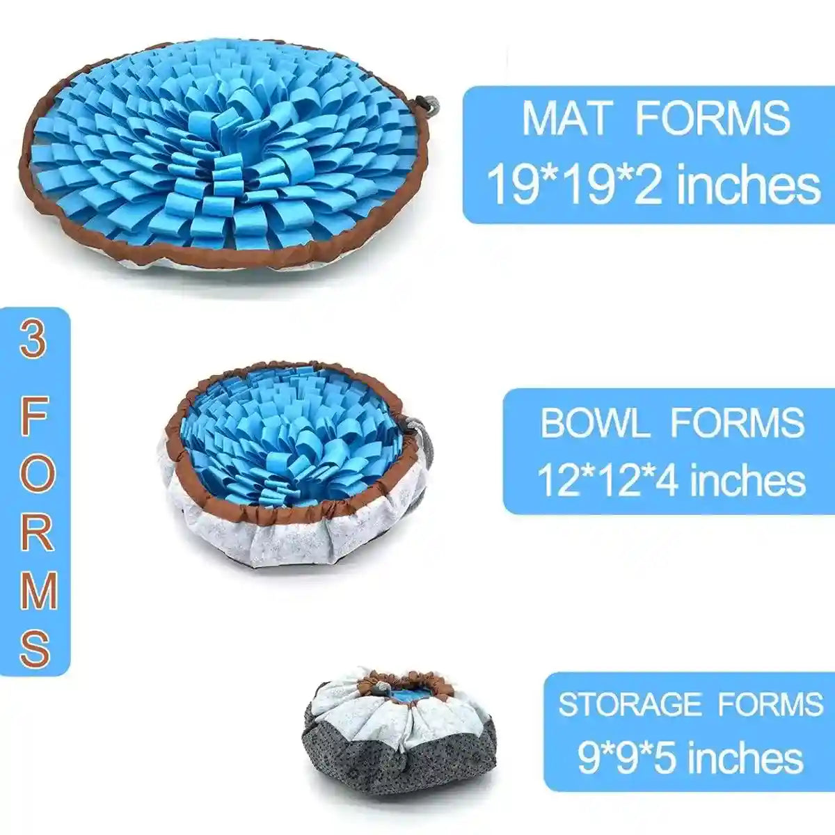 Interactive Snuffle Mat for Dogs Slow Feeding and Mental Stimulation