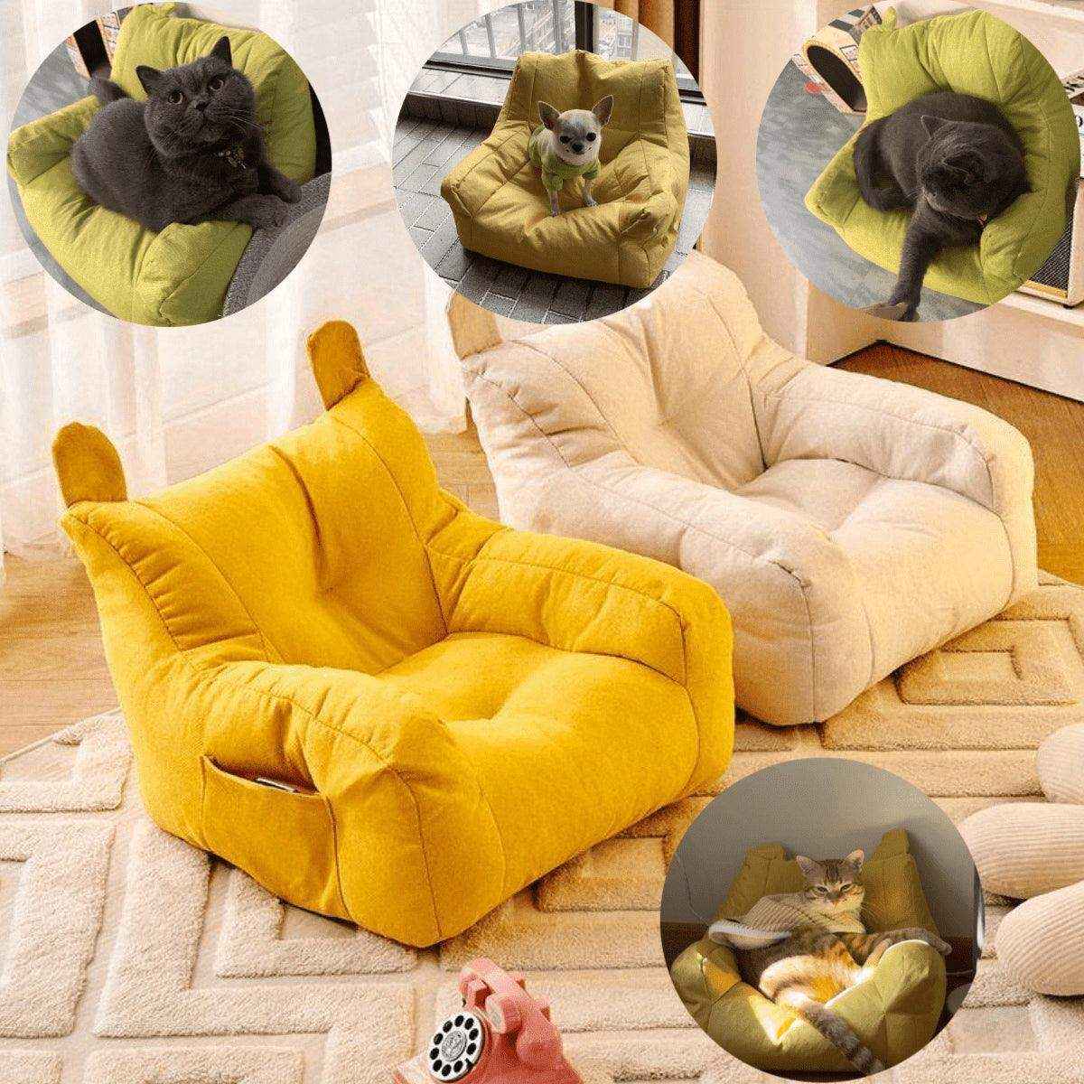 Bear-Shaped Lounge Chair for Pets Cozy and Decorative Pet Sofa