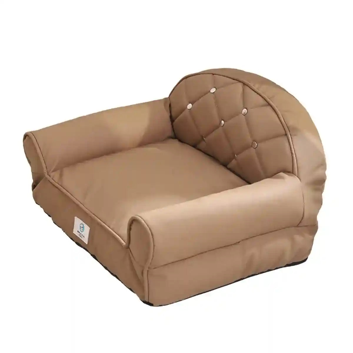 Luxury Leather Pet Sofa Bed Waterproof & Easy-Clean Design