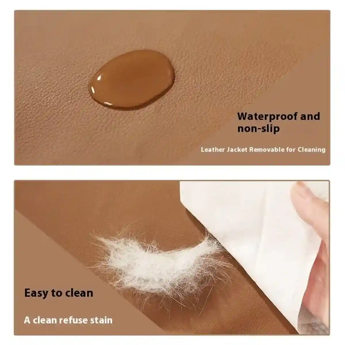 Luxury Leather Pet Sofa Bed Waterproof & Easy-Clean Design