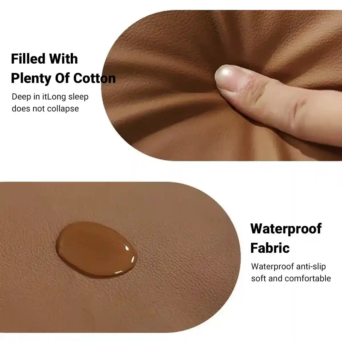 Luxury Leather Pet Sofa Bed Waterproof & Easy-Clean Design