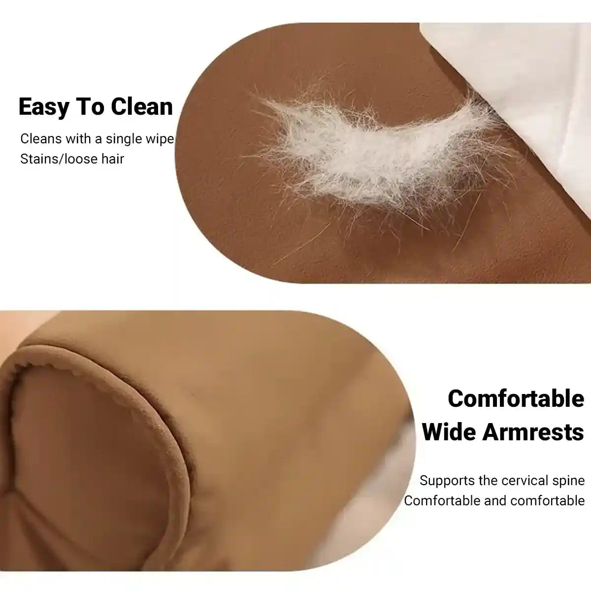 Luxury Leather Pet Sofa Bed Waterproof & Easy-Clean Design