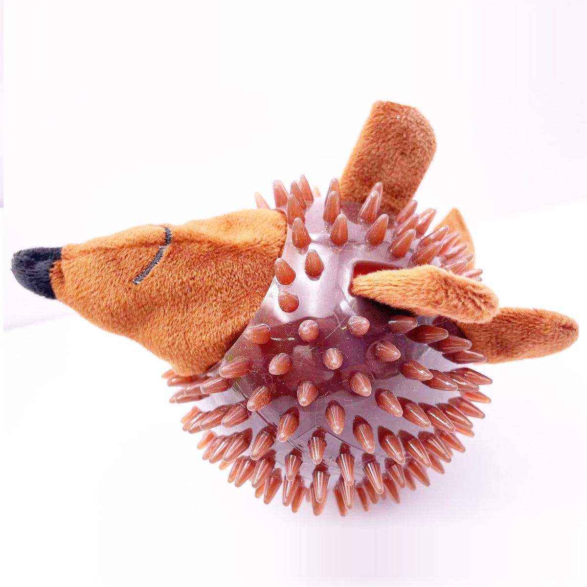 Durable Squeaky Dog Toy Fun Hedgehog & Turtle Chew Toy for Small to Medium Dogs
