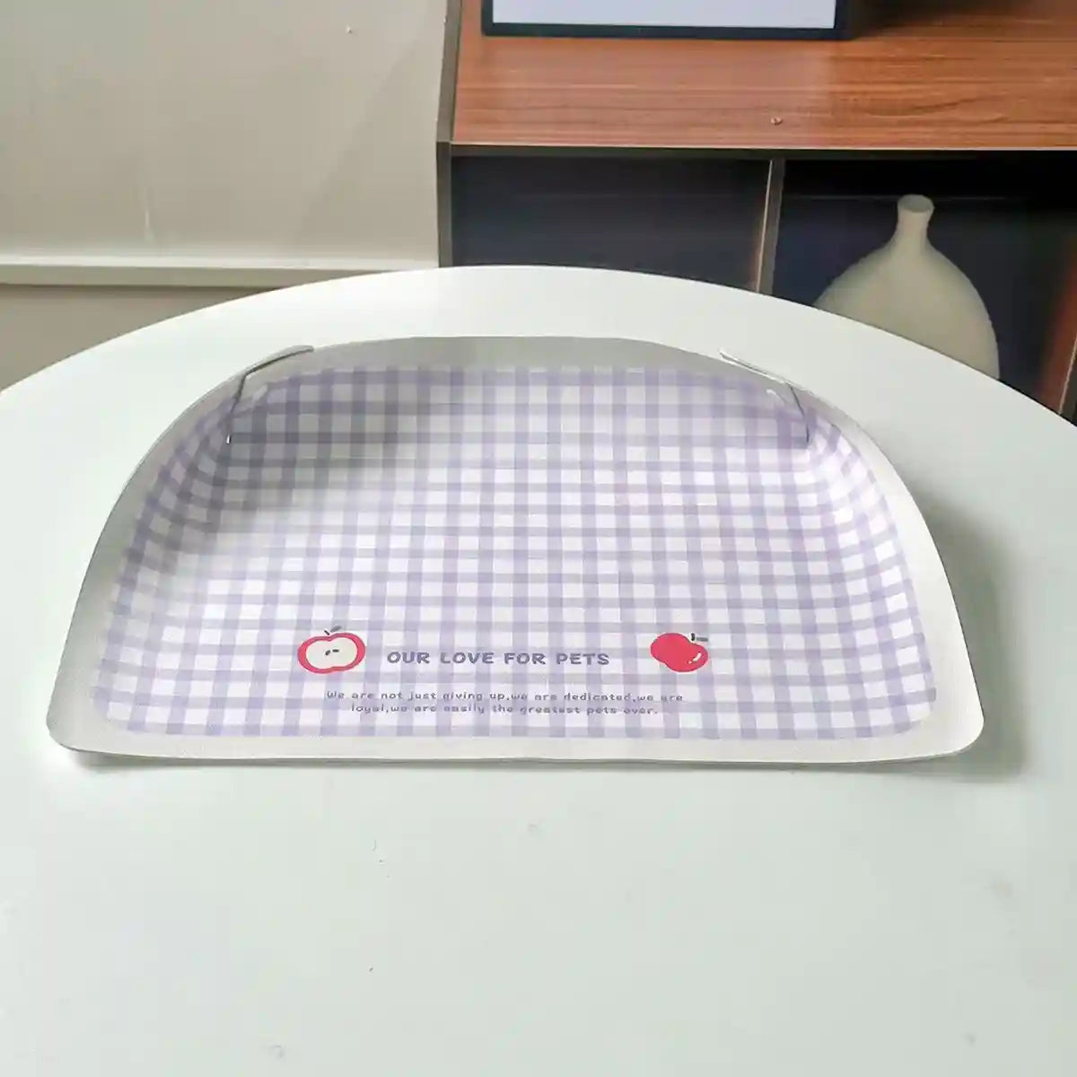 Waterproof Pet Feeding Mat for Cats and Dogs Non-Slip PU Leather Placemat