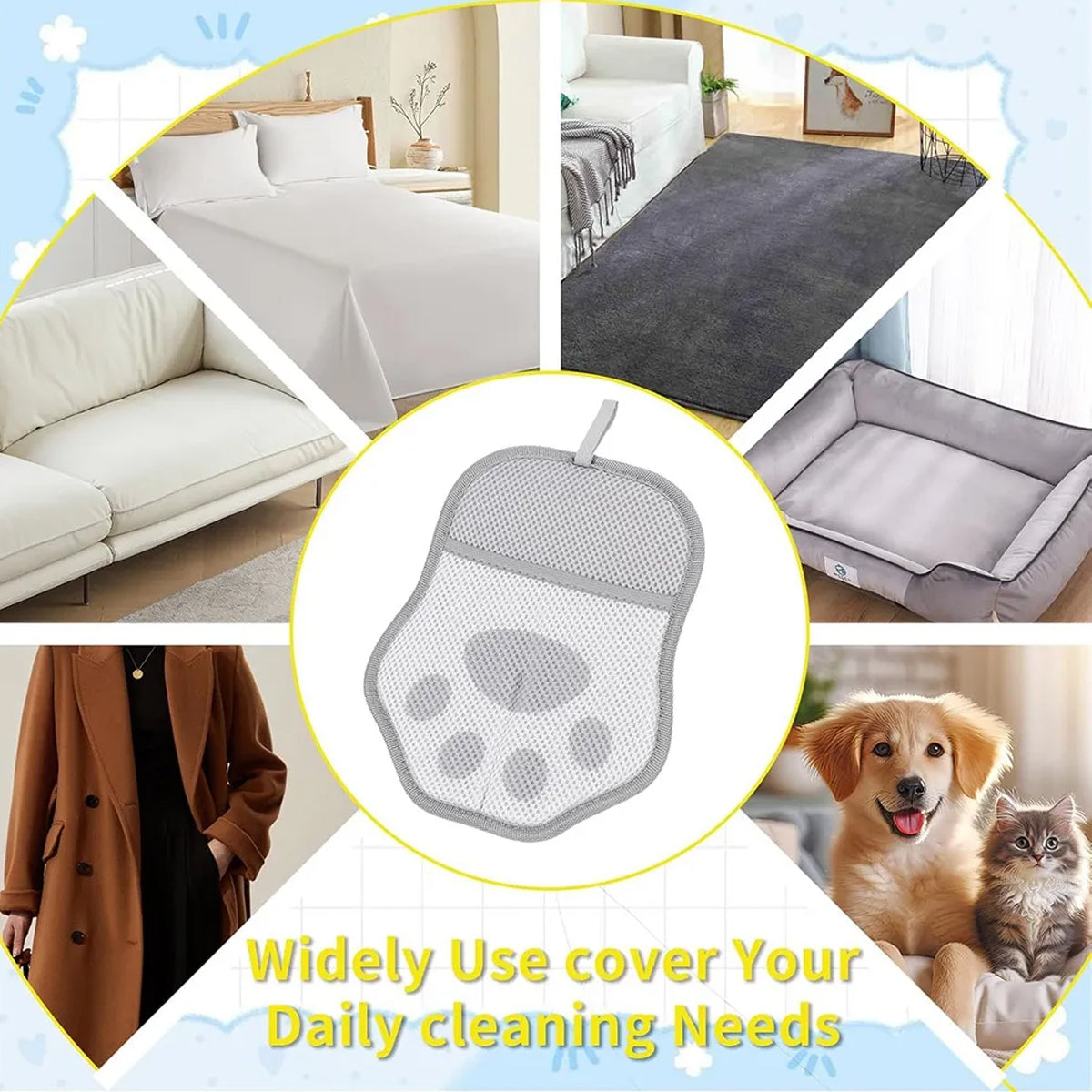 Pet Hair Removal Gloves (2PCS)