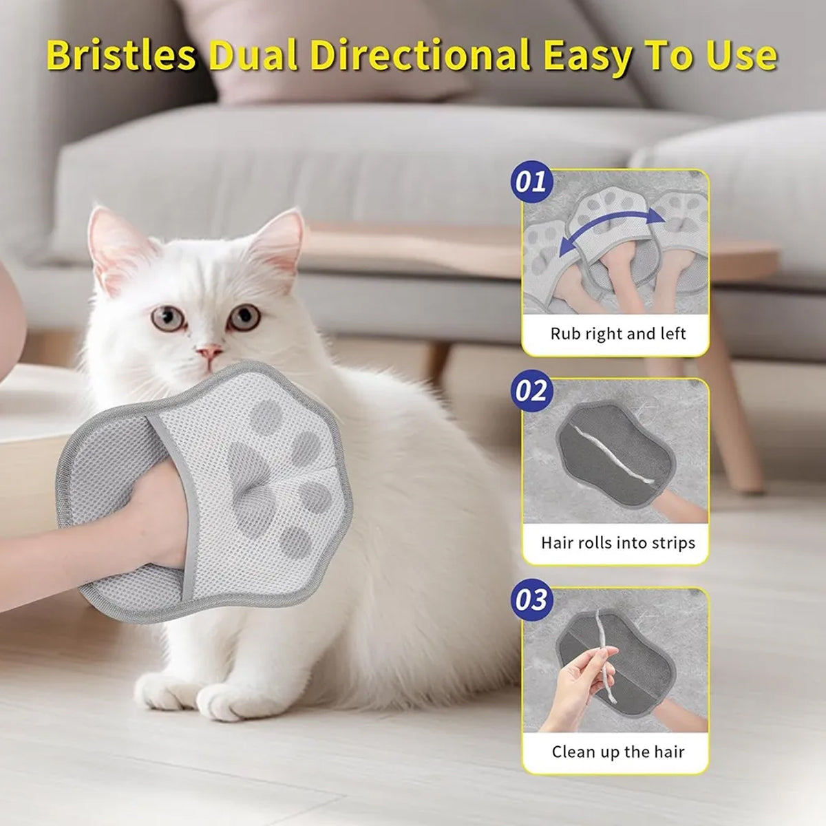 Pet Hair Removal Gloves (2PCS)