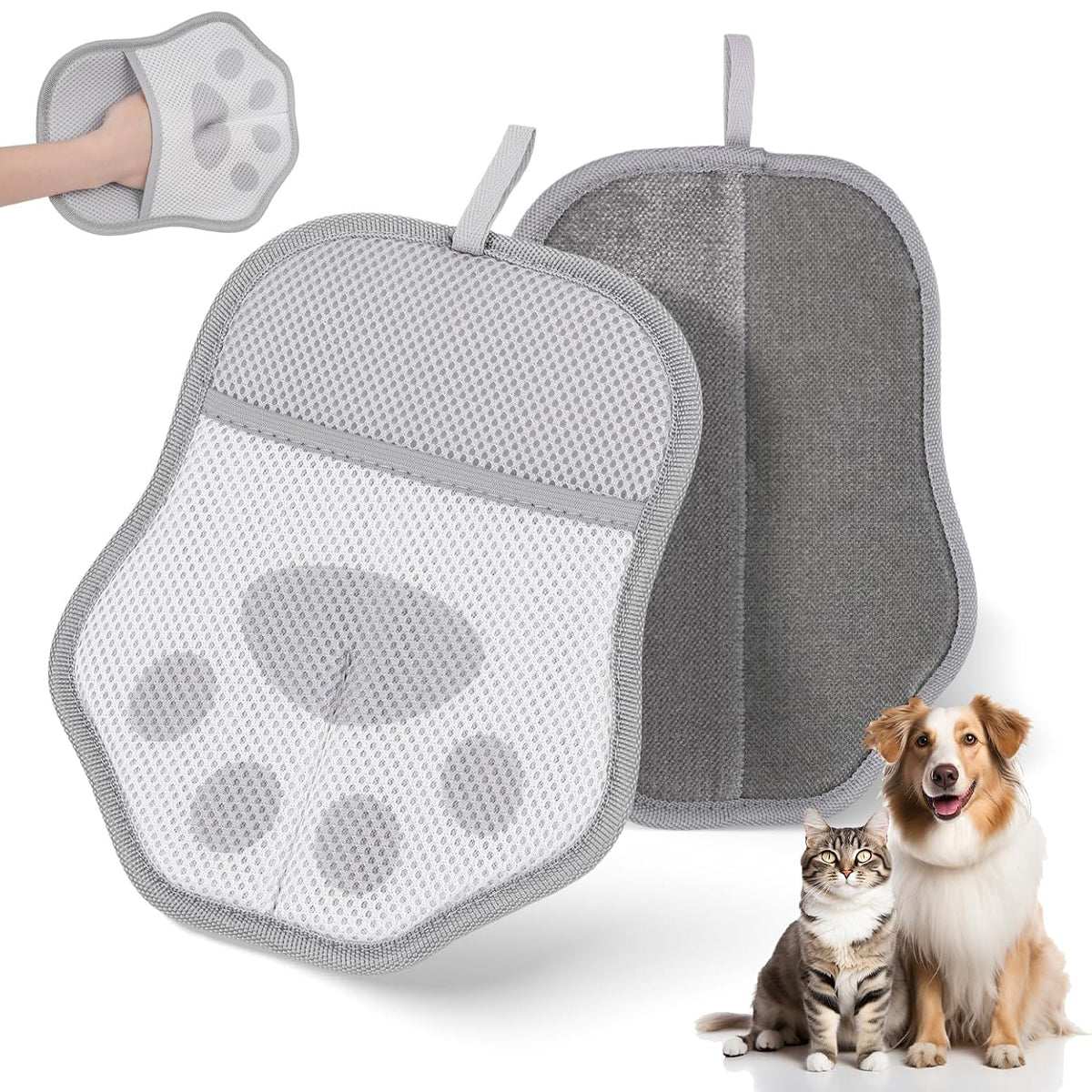 Pet Hair Removal Gloves (2PCS)