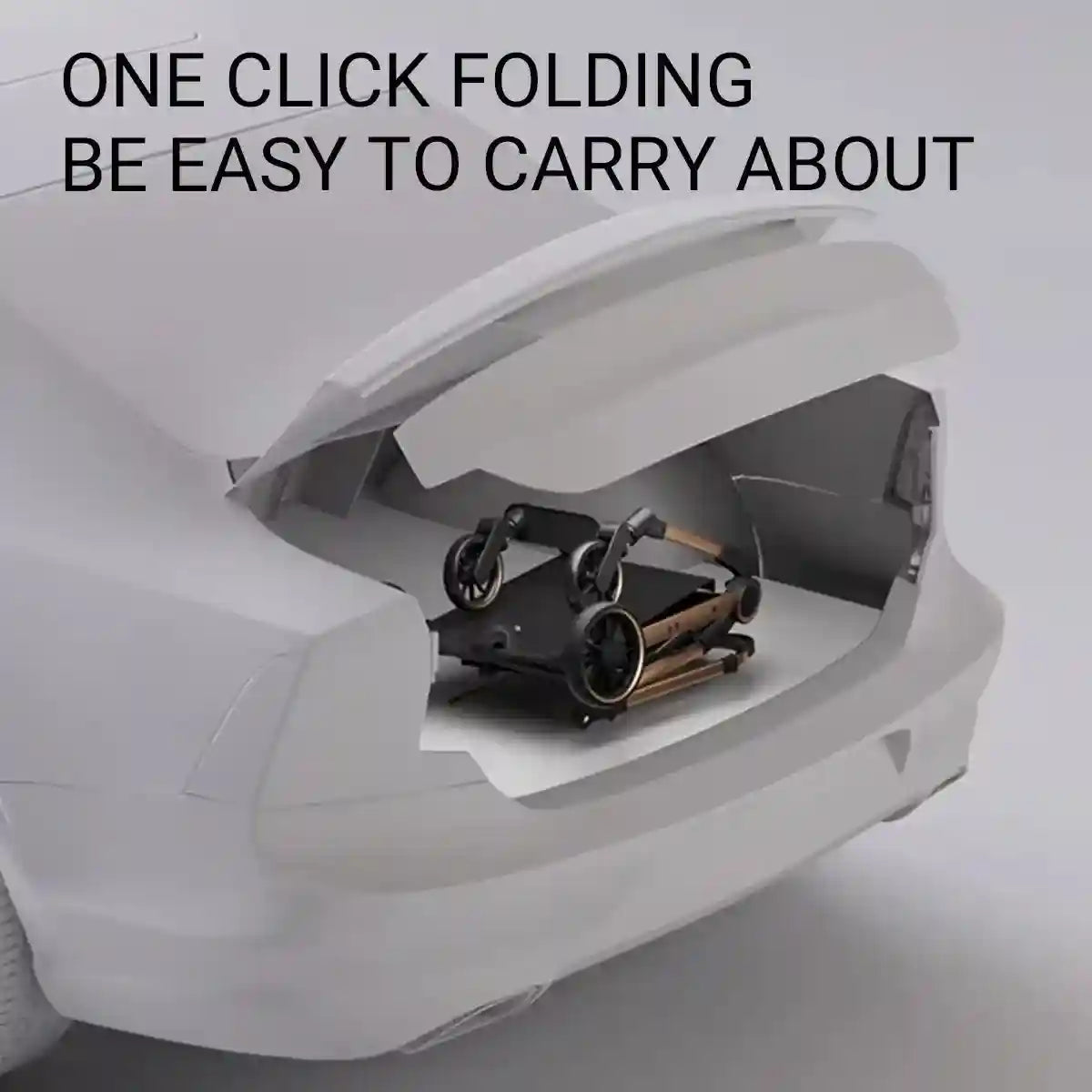 Luxury Foldable Pet Stroller with Detachable Carrier 2-in-1 Design