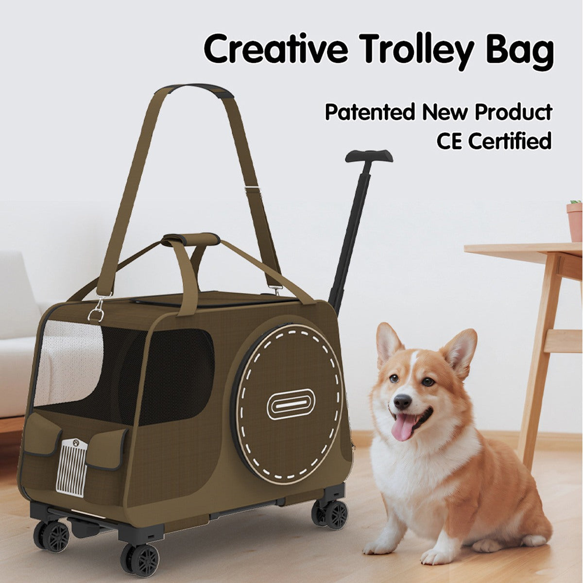Pet Stroller Bag - Kitten & Dog Shoulder Carrier Handbag