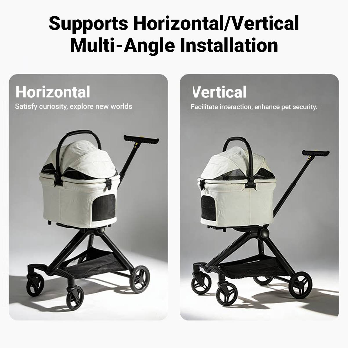 Pet Stroller Lightweight Foldable Pet Travel Stroller