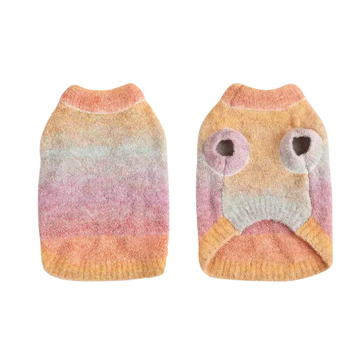 Gradient Pet Sweater Soft Knit For Dogs And Cats