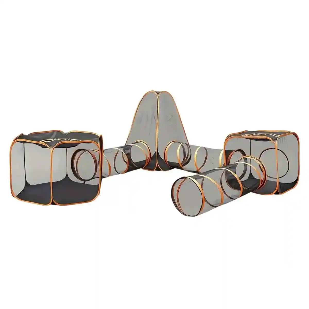 Foldable Cat Tunnel Outdoors Portable Mesh Playpen for Secure Outdoor Fun