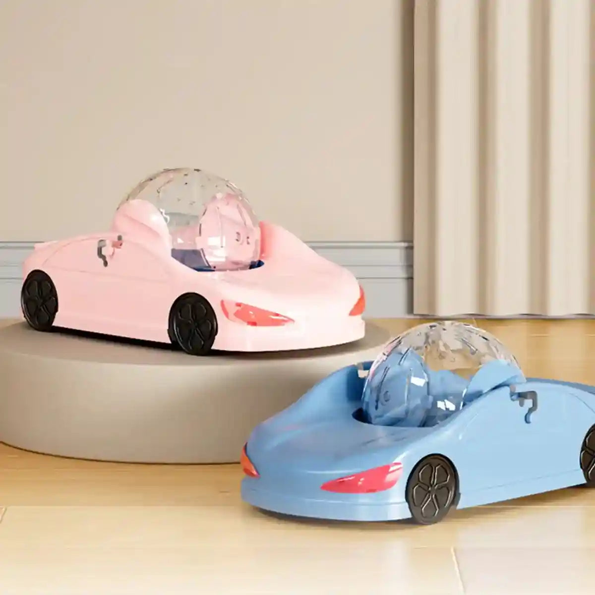 Interactive Hamster Toy Car with Detachable Running Ball 3-in-1 Play