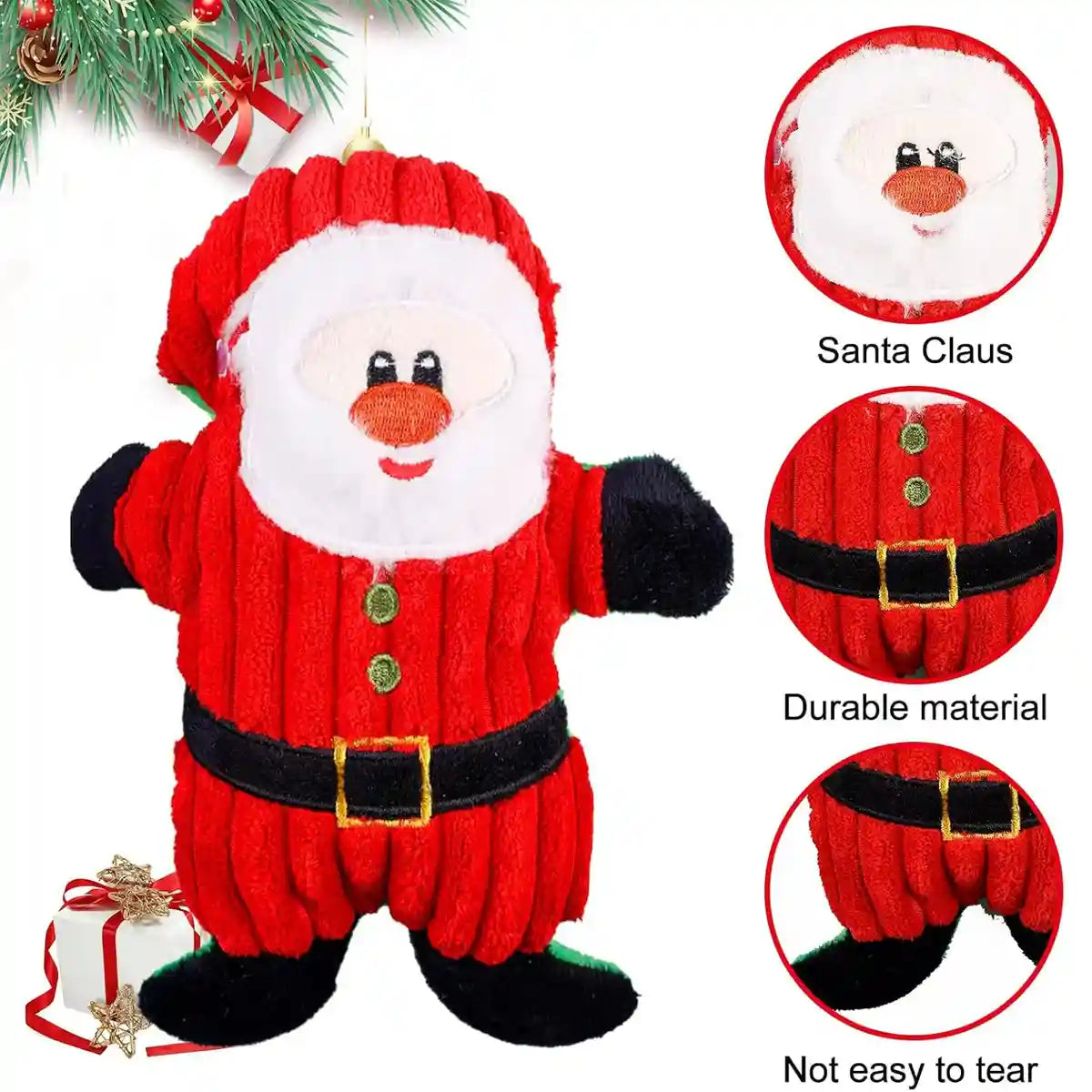 Christmas Dog Toy Set 8pcs Cotton Rope Chew & Play Toys