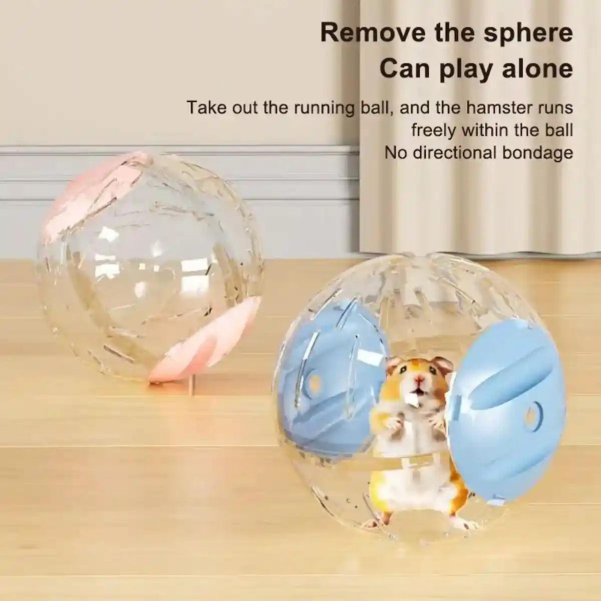 Interactive Hamster Toy Car with Detachable Running Ball 3-in-1 Play