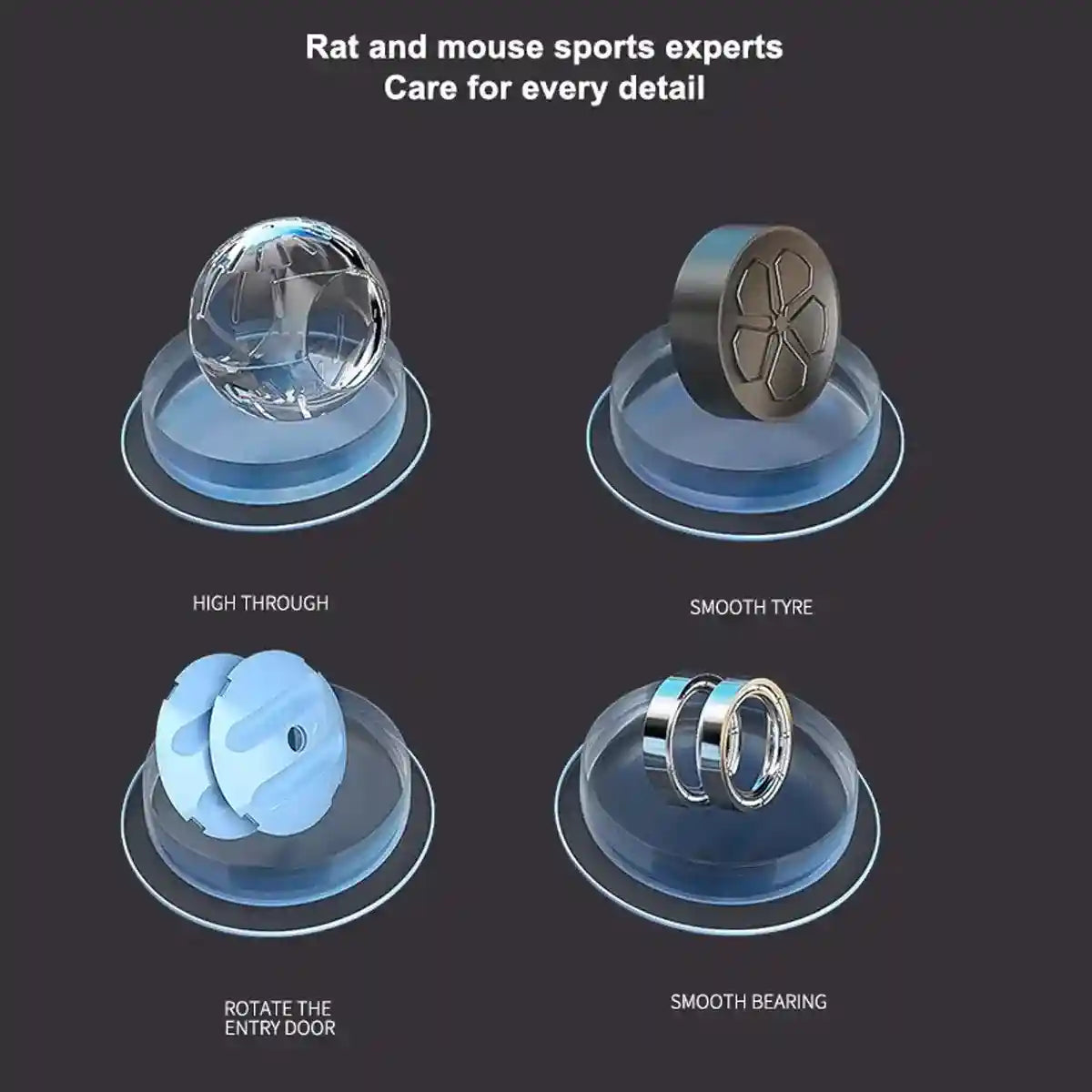 Interactive Hamster Toy Car with Detachable Running Ball 3-in-1 Play