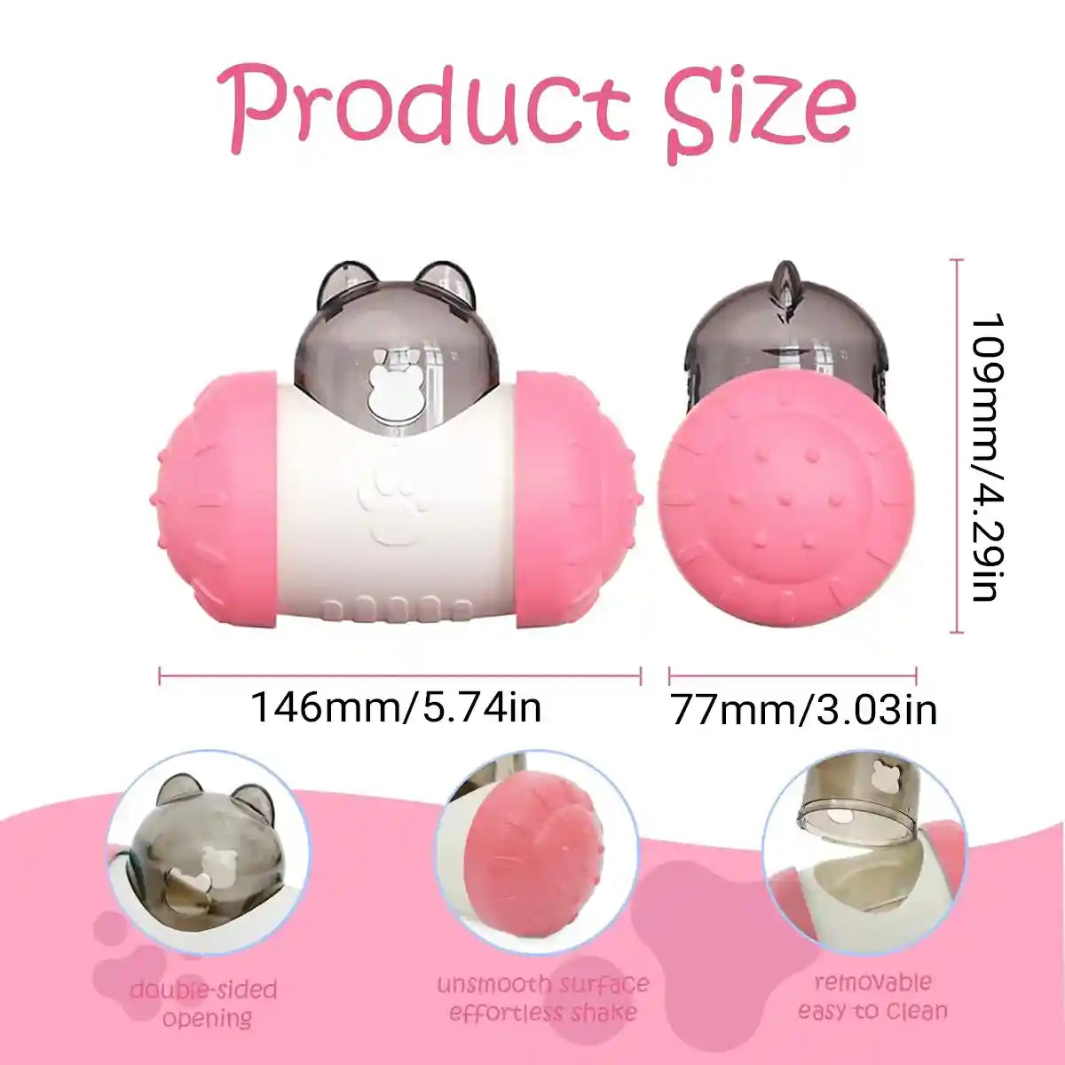 Pet Swing Dispensing Toy for Dogs Chew Resistant Interactive Treat Dispensing Dog Toys