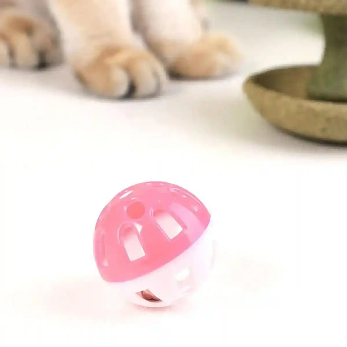 Apple Core Catnip Ball Toy for Interactive Play & Dental Health