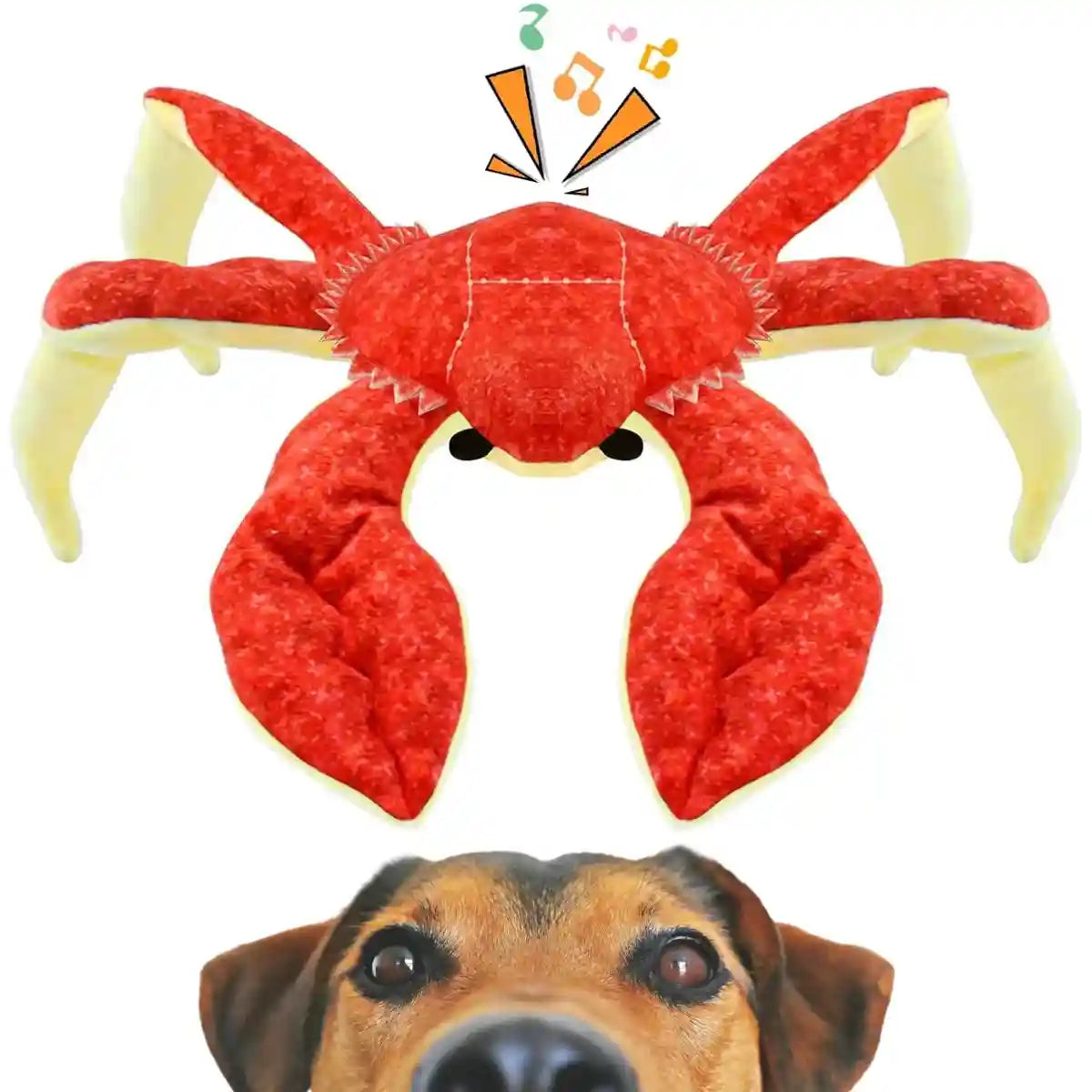 Durable Plush Crab Dog Toy for Interactive Play