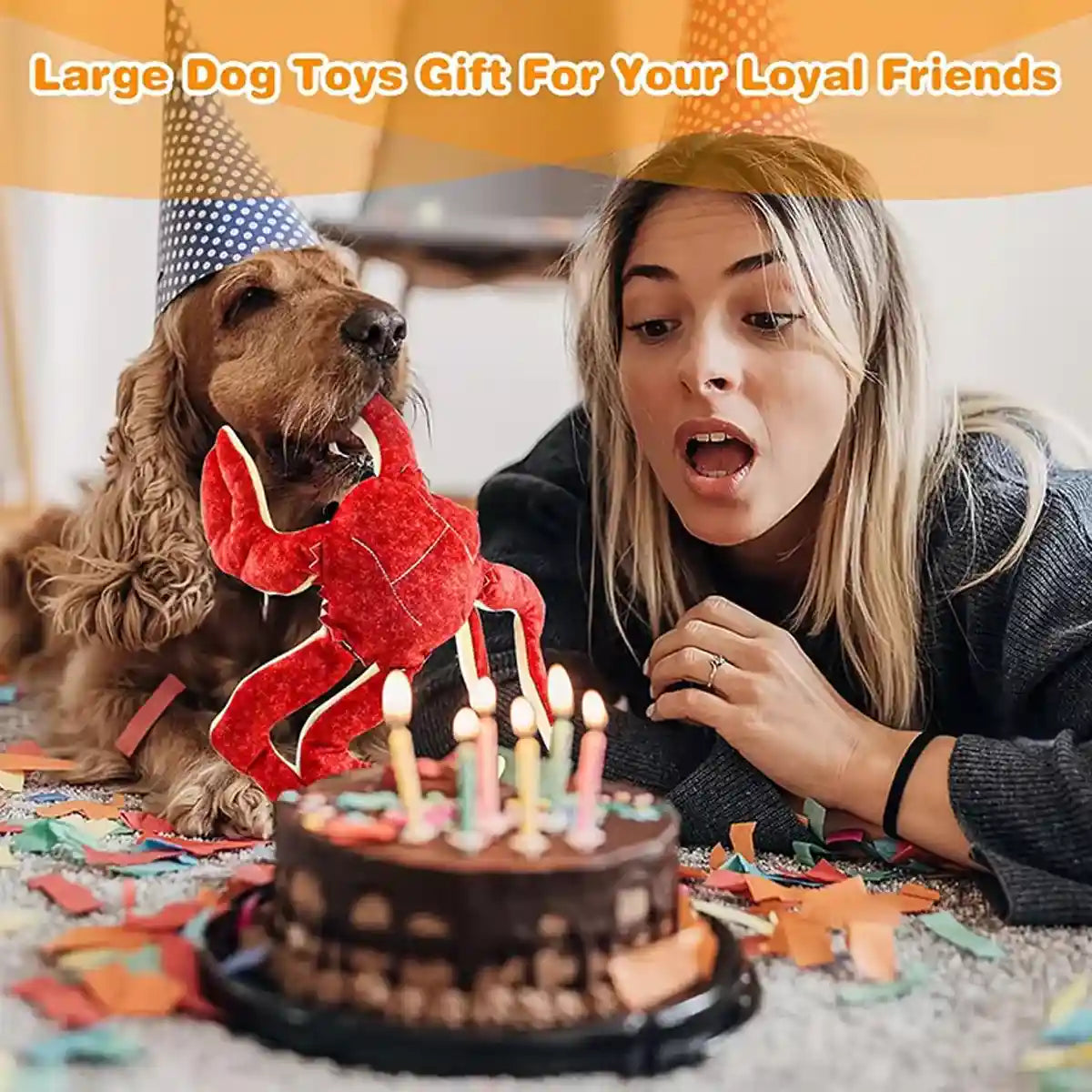 Durable Plush Crab Dog Toy for Interactive Play