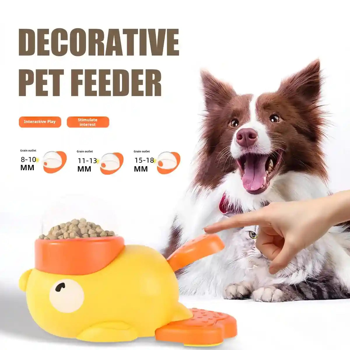 Duck Slow Feeder Toy for Dogs Interactive Puzzle Treat Dispenser