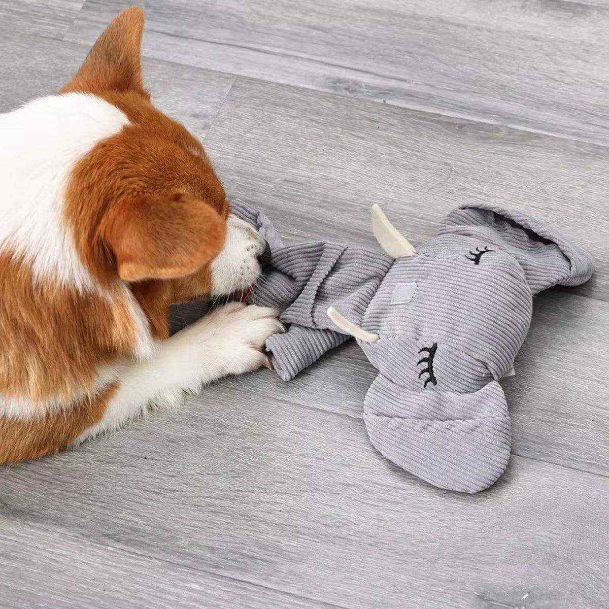 Elephant Snuffle Dog Toy Interactive Nose Work & Chew Training Toy