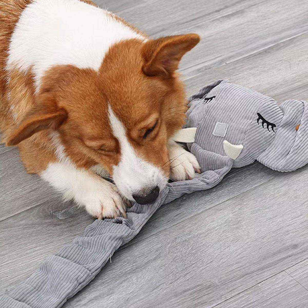 Elephant Snuffle Dog Toy Interactive Nose Work & Chew Training Toy