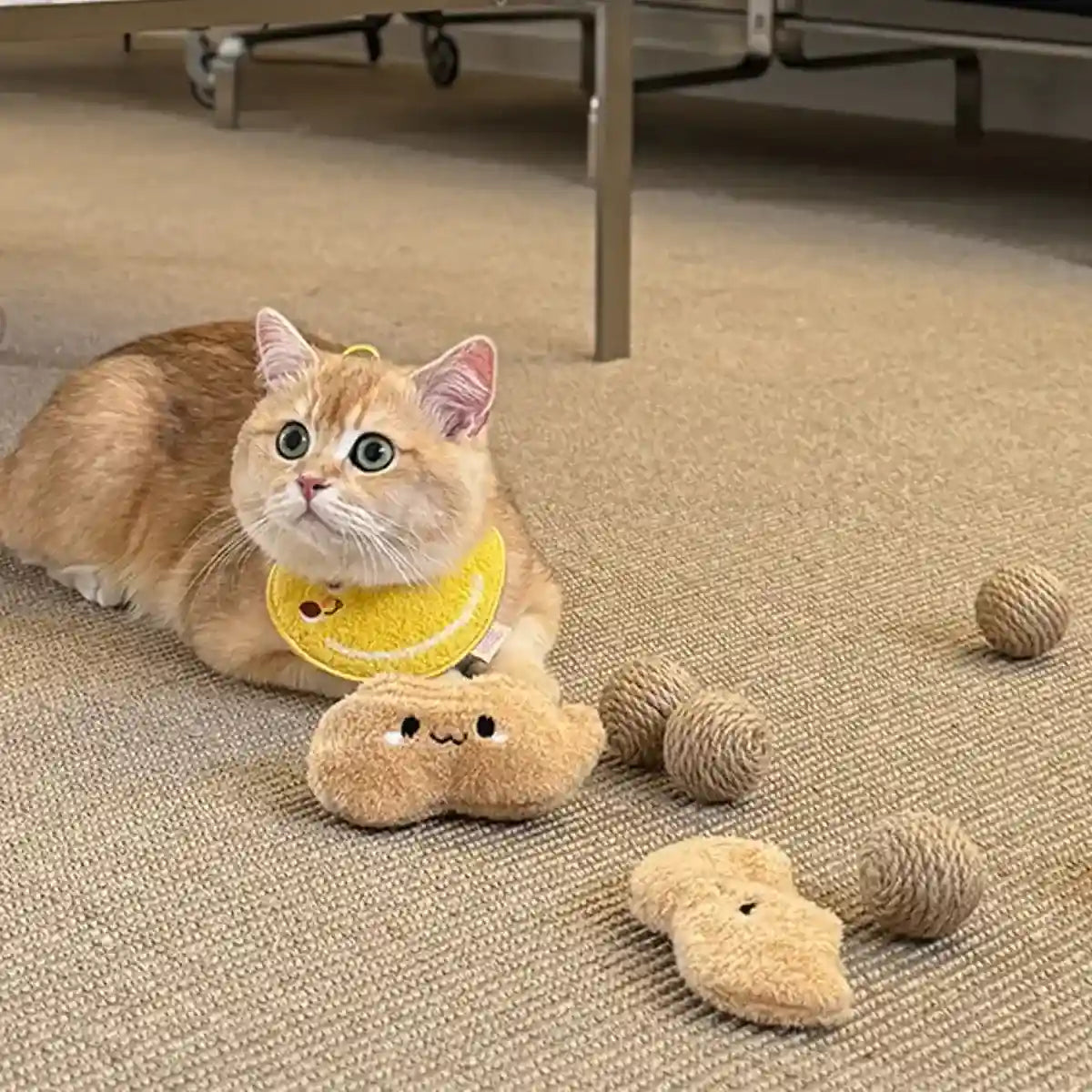 Colorful Wooden Bird Swing with Bells Parrot Cage Hanging Toy