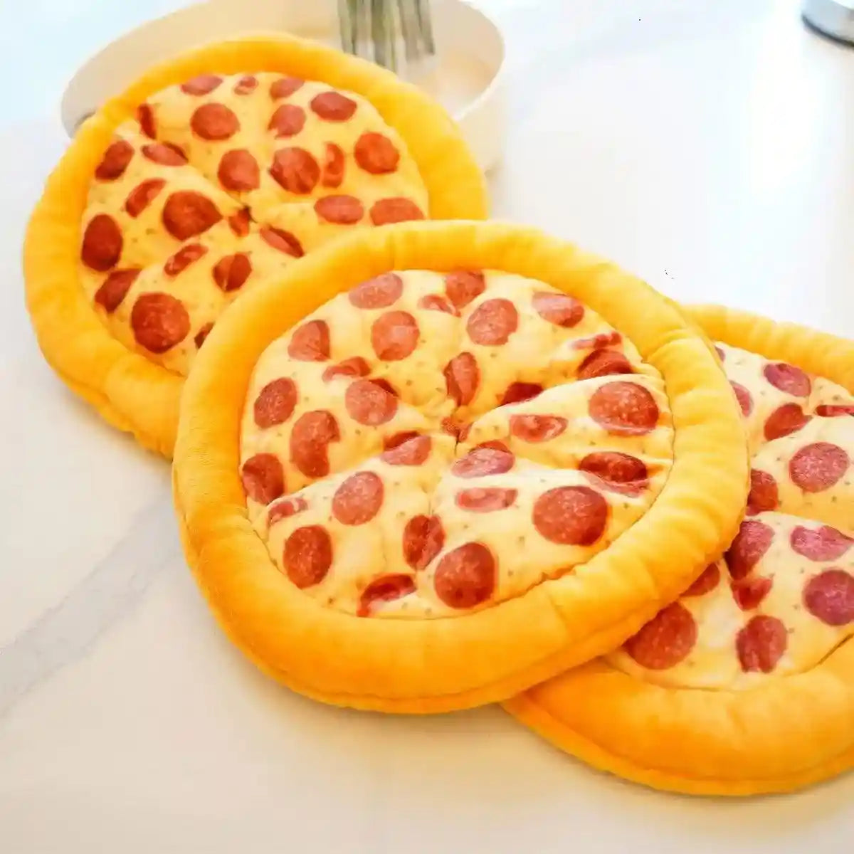 Plush Pizza Squeaky Dog Toy for Small & Medium Dogs Interactive Pet Chew Toy