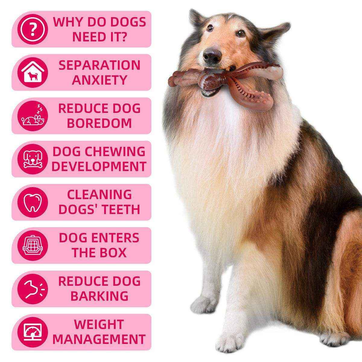 Rabbit-Shaped Dog Chew Toy with Beef Flavor for Large Breeds