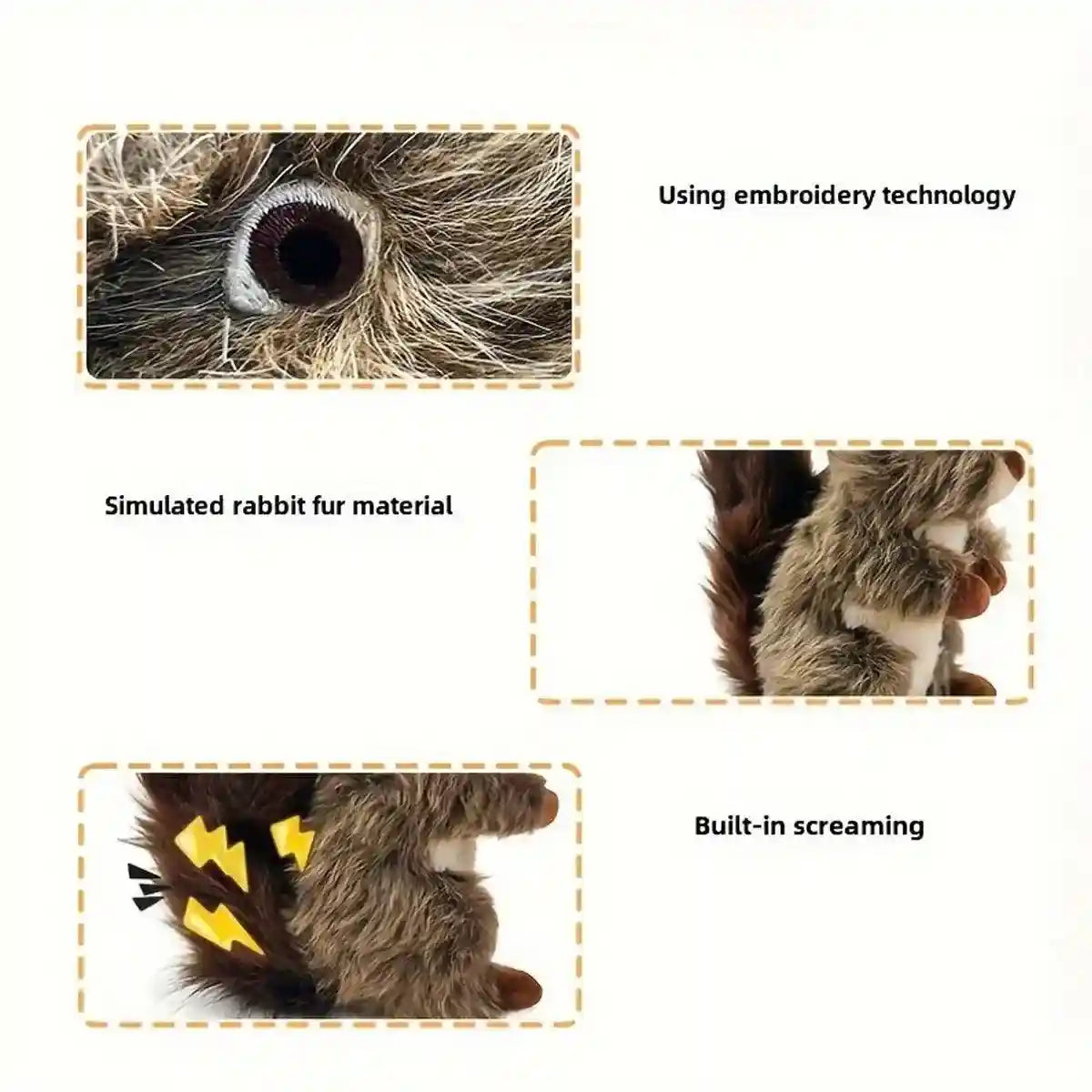 Plush Chew Toy with Squeaker Fun & Durable Squeaky Dog Toy for All Breeds