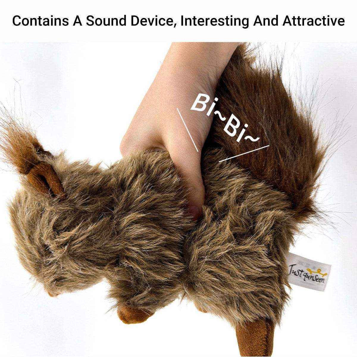 Plush Chew Toy with Squeaker Fun & Durable Squeaky Dog Toy for All Breeds