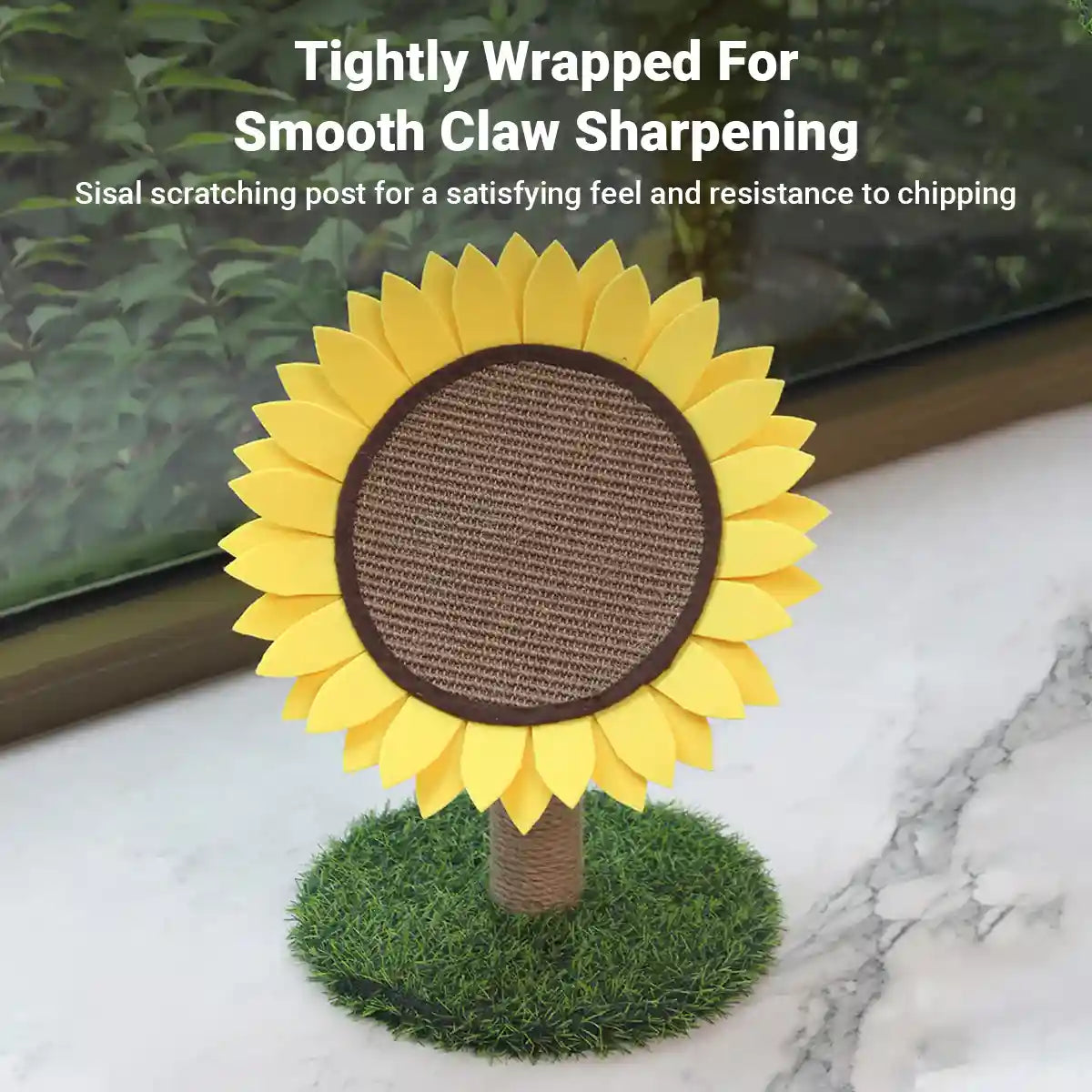Sunflower Cat Scratching Post Decorative Sisal Climbing Rack